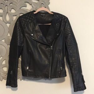 Topshop vegan leather moto jacket